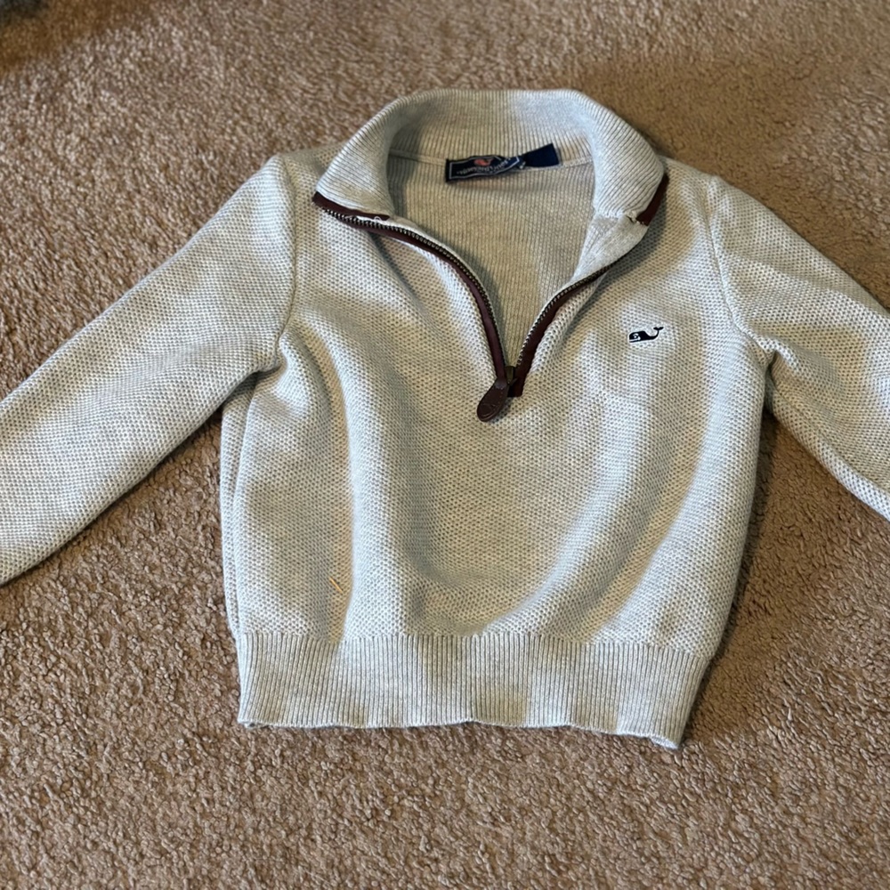 Gray Vineyard Vines 4T Quarter Zip